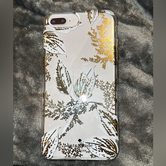 Kate Spade Gold Leaves IPhone Case - Picture 1 of 3